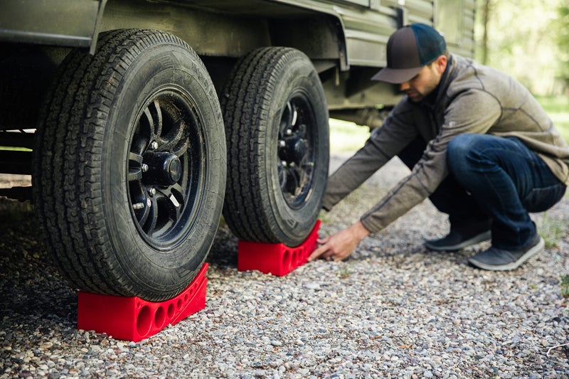 ANDERSEN HITCHES | 3604 RV and Trailer Accessories | Single Camper Leveler Block w/Rubber mat | Camper Leveling System | Outdoor Camping Levels - Image 5
